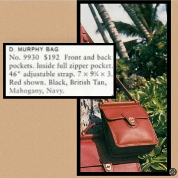 Vintage Coach Murphy Willis Turnlock Smooth Leather Crossbody Bag 9930 - Picture 16 of 16